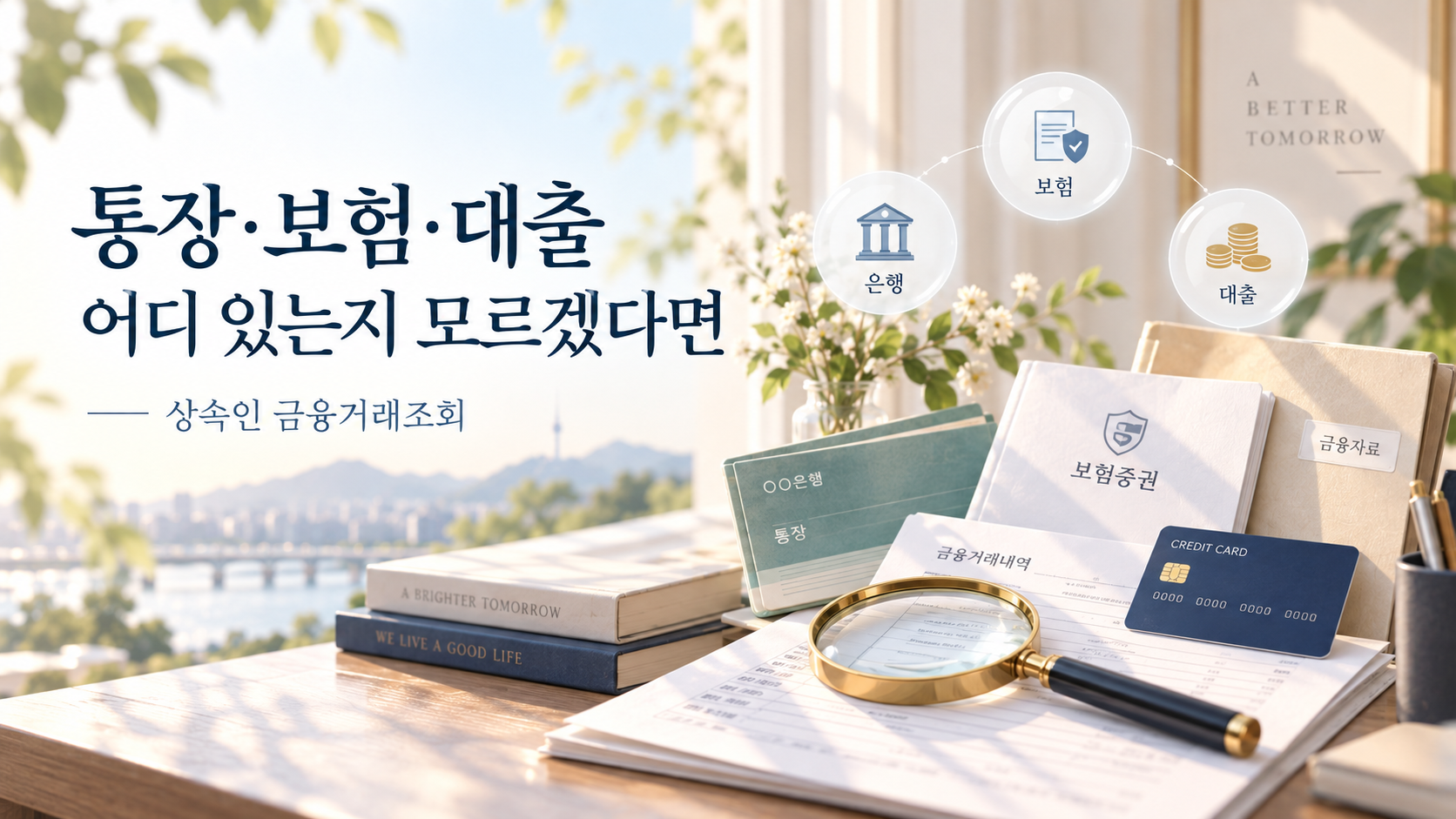 상속인 금융거래조회 서비스로 고인의 통장 보험 대출을 찾는 방법