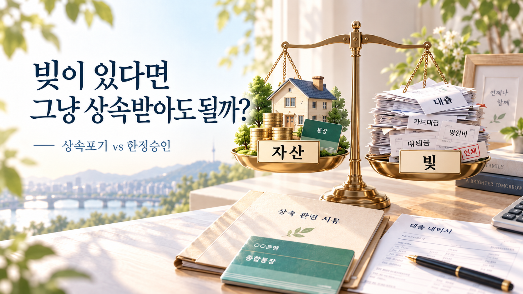 상속포기 한정승인 차이｜빚이 있을 때 무엇이 다를까?