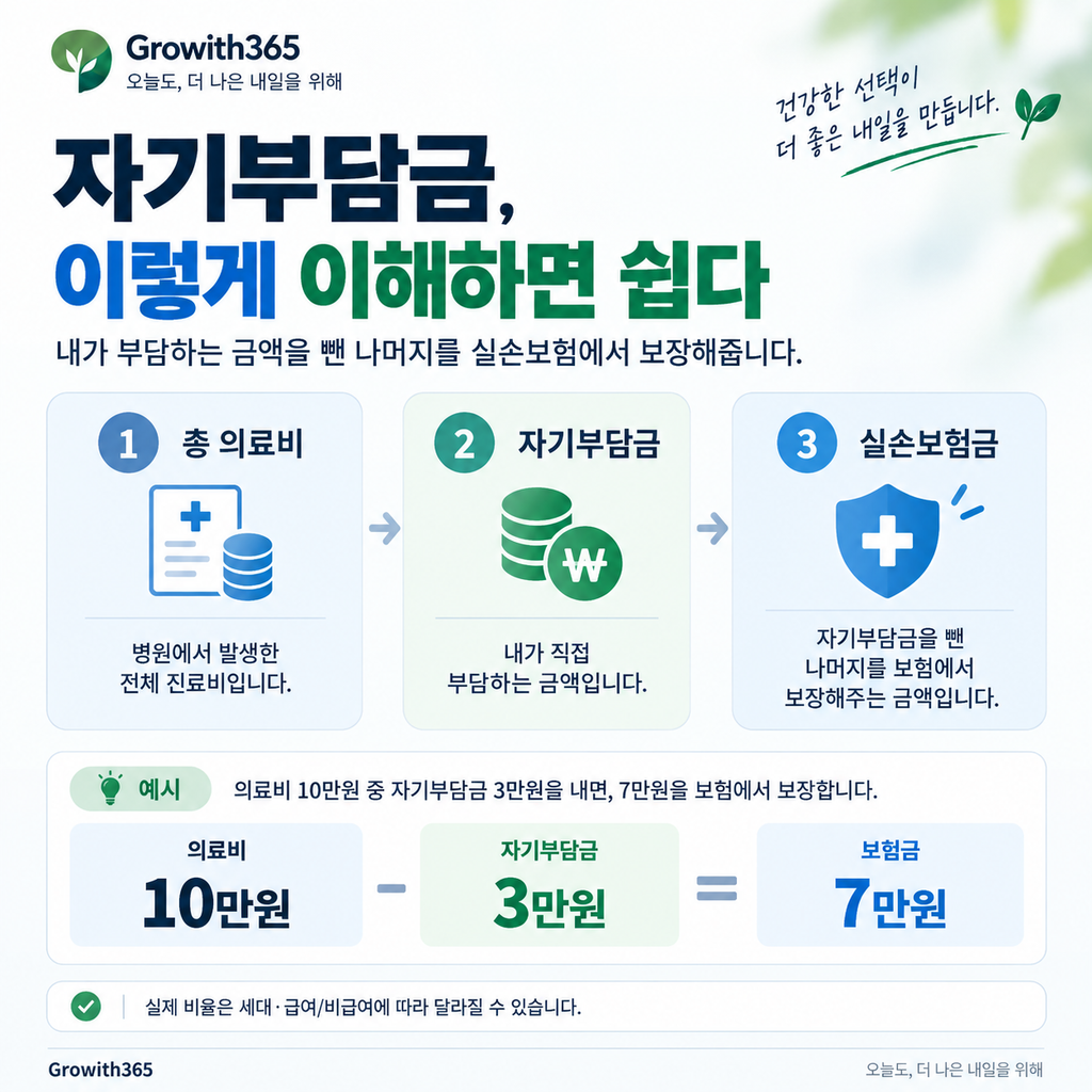 실손보험 자기부담금 개념과 보험금 계산 구조 이해하기