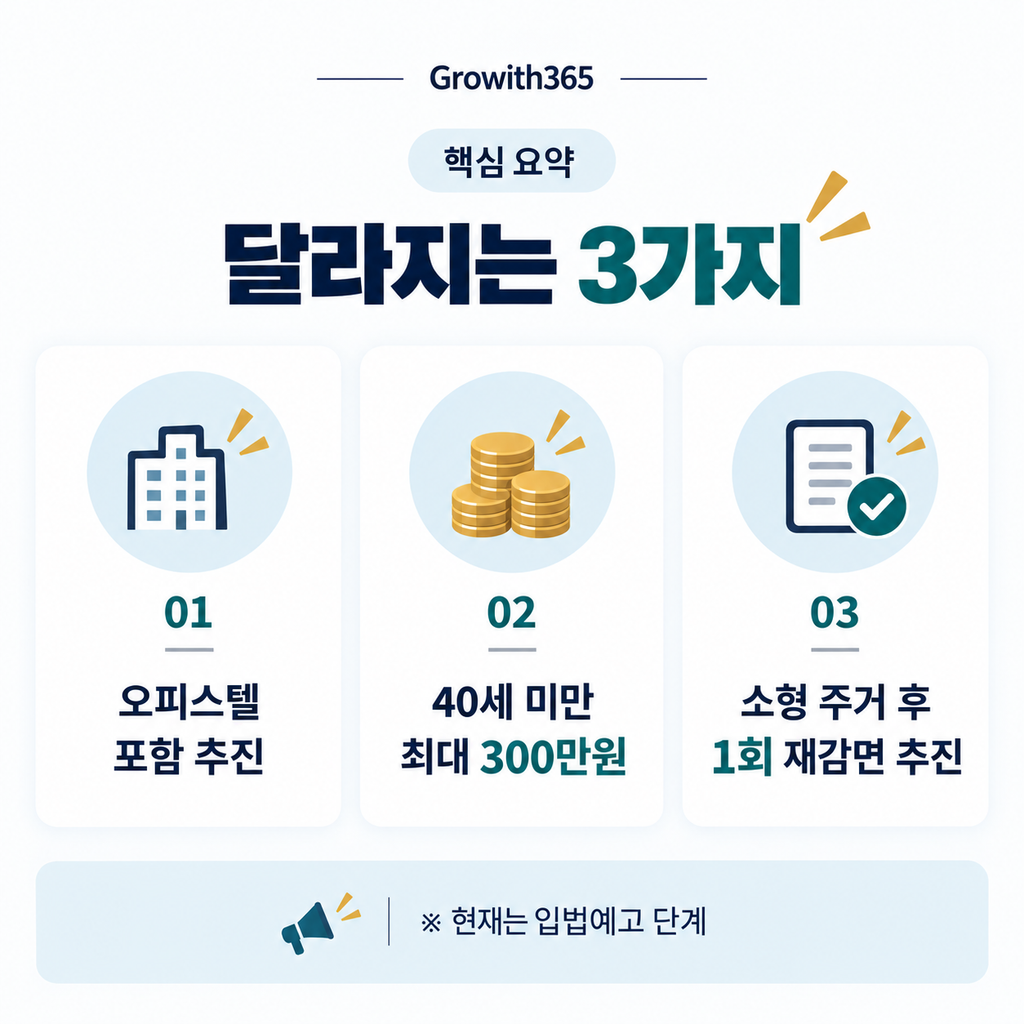 이번 개편안에서 달라질 수 있는 핵심 포인트 3가지입니다.